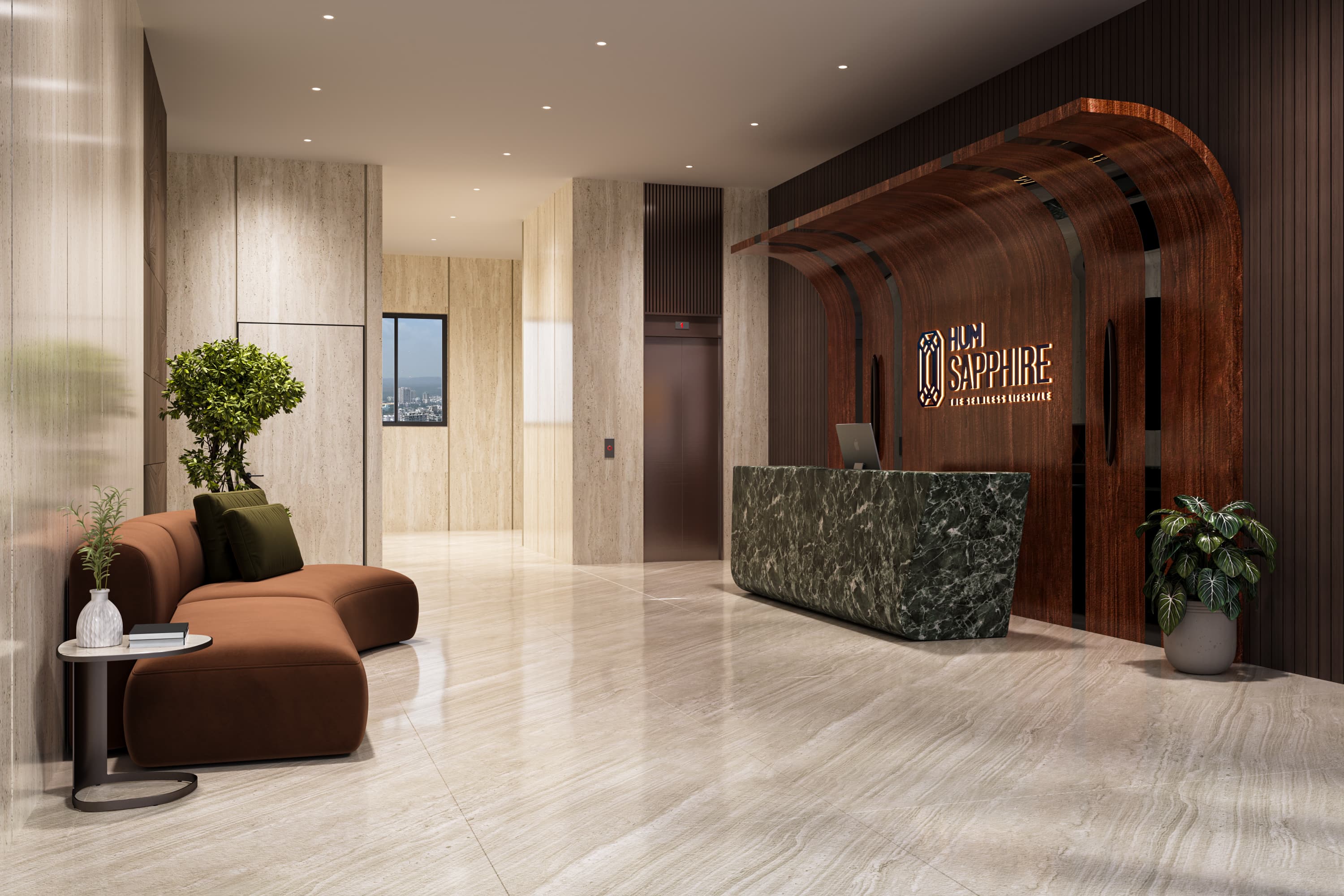 Lobby at HUM Sapphire
